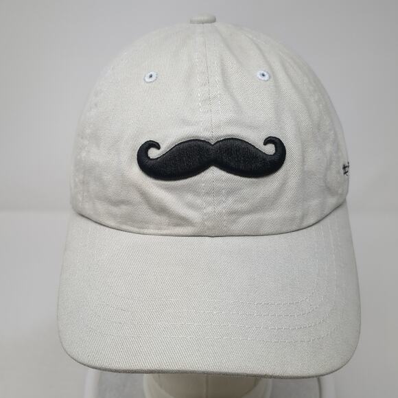 Mustache Juanito Bandito Slideback Hat Gray One Size Embroidered Yupoong - Picture 2 of 9